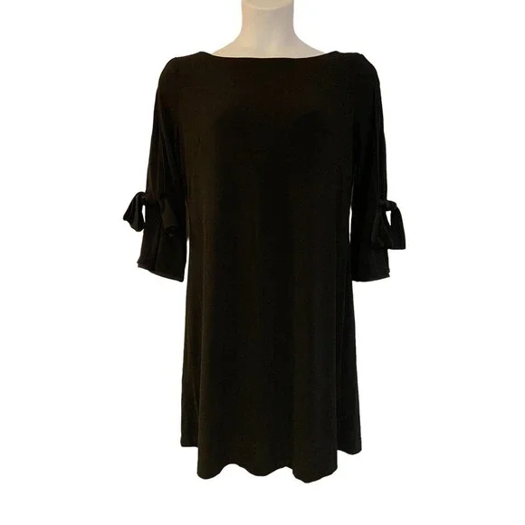 strapless open back dress Women's Black Embroidered Pure Cotton A-line Office Party Dress  The  Ambition Collective